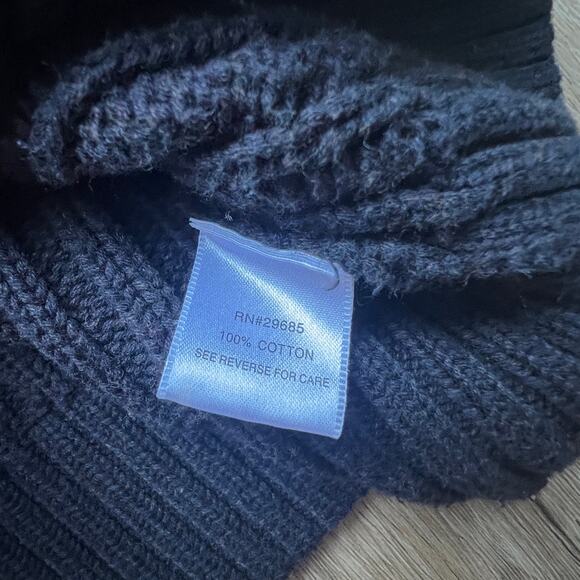 PENDLETON Women's Gray Cable Knit Vest Full Zip Cotton Size Medium - Picture 3 of 6